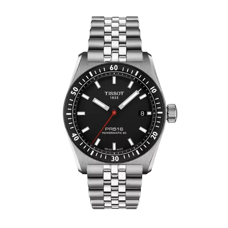 Tissot PR516 Powermatic 80 T149.407.11.051.00 Men's Black Dial Watch